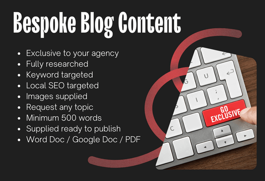 bespoke blog content for estate agents